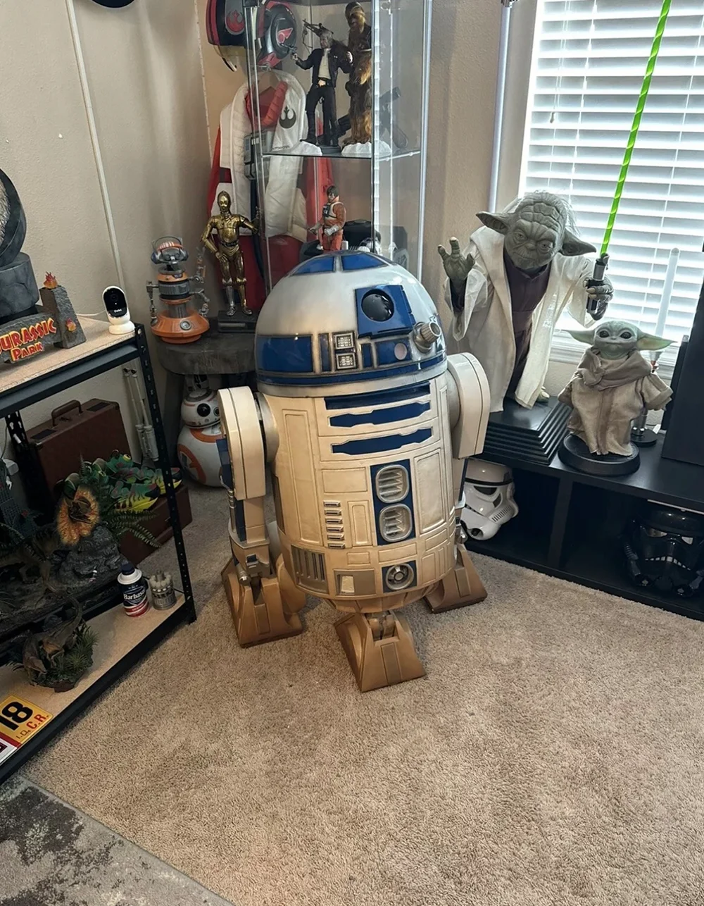 Life-size R2-D2 by Blight Studios at a collector’s home
