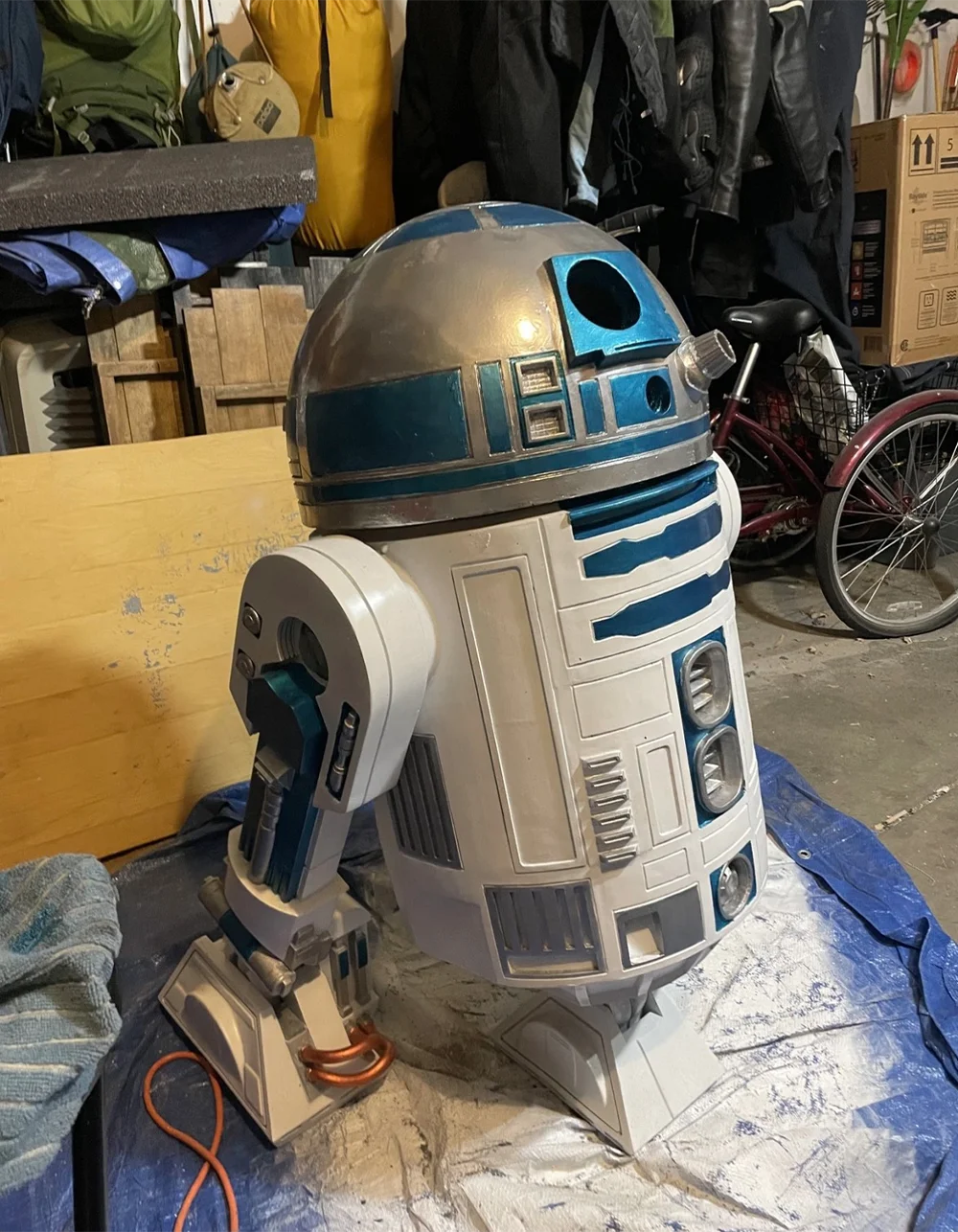 Life-size R2-D2 by Blight Studios at a collector’s home