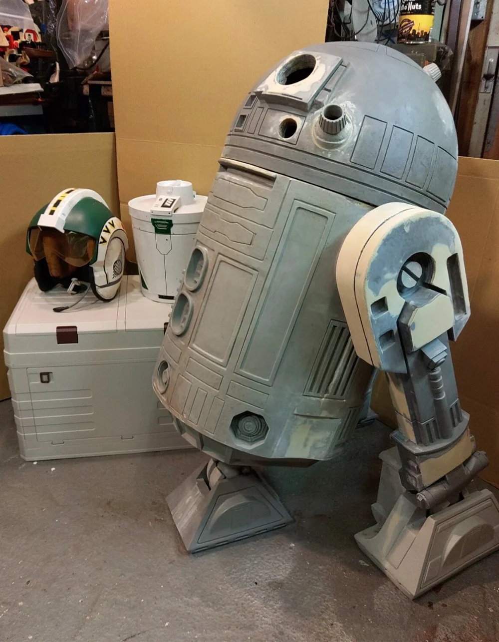Life-size R2-D2 by Blight Studios at a collector’s home