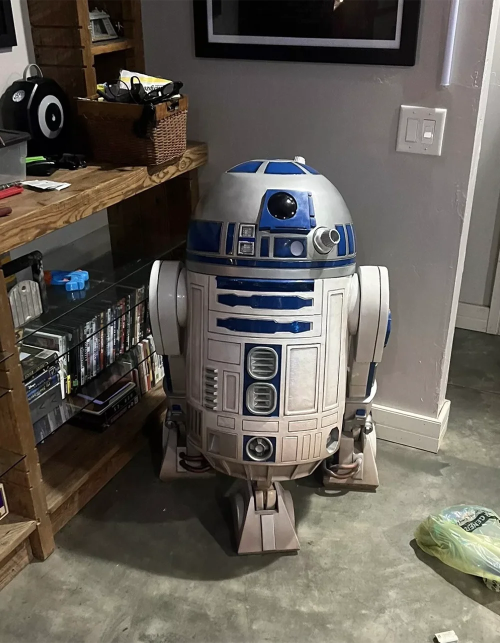 Life-size R2-D2 by Blight Studios at a collector’s home
