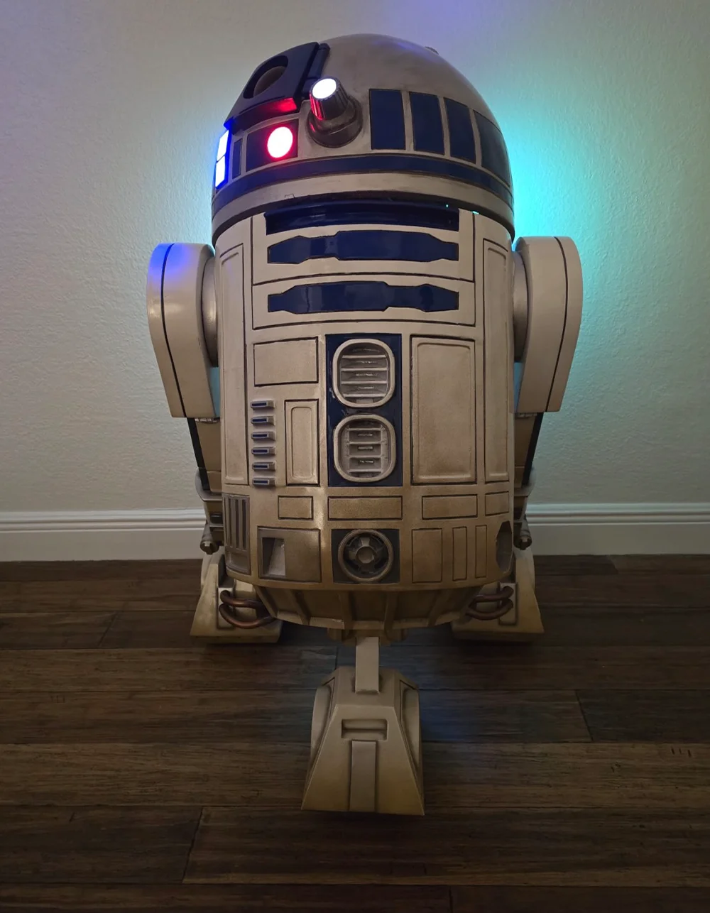 Life-size R2-D2 by Blight Studios at a collector’s home