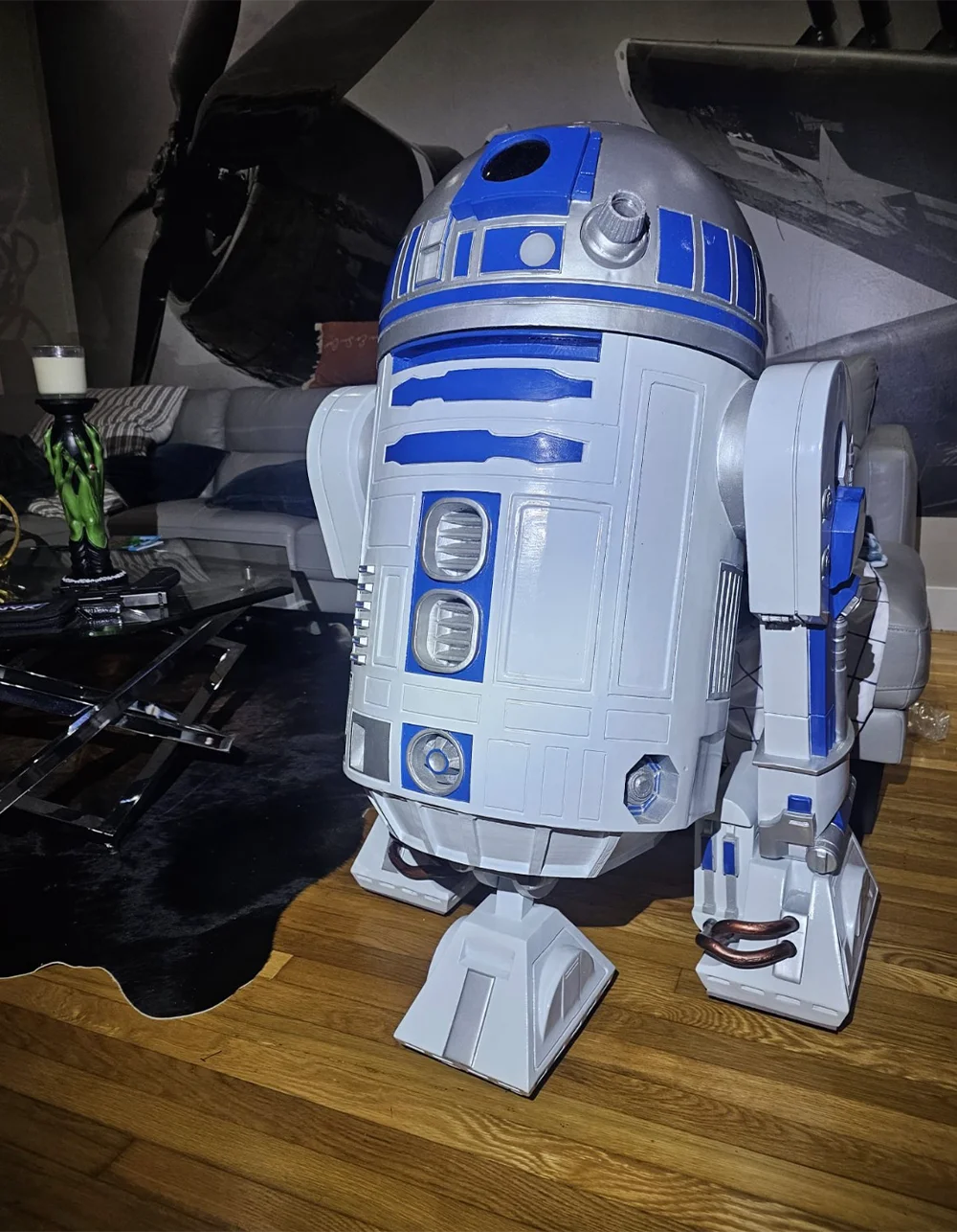 Life-size R2-D2 by Blight Studios at a collector’s home