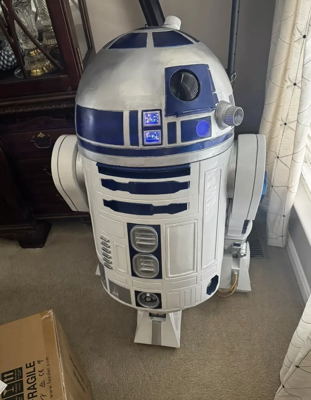 Life-size R2-D2 by Blight Studios at a collector’s home