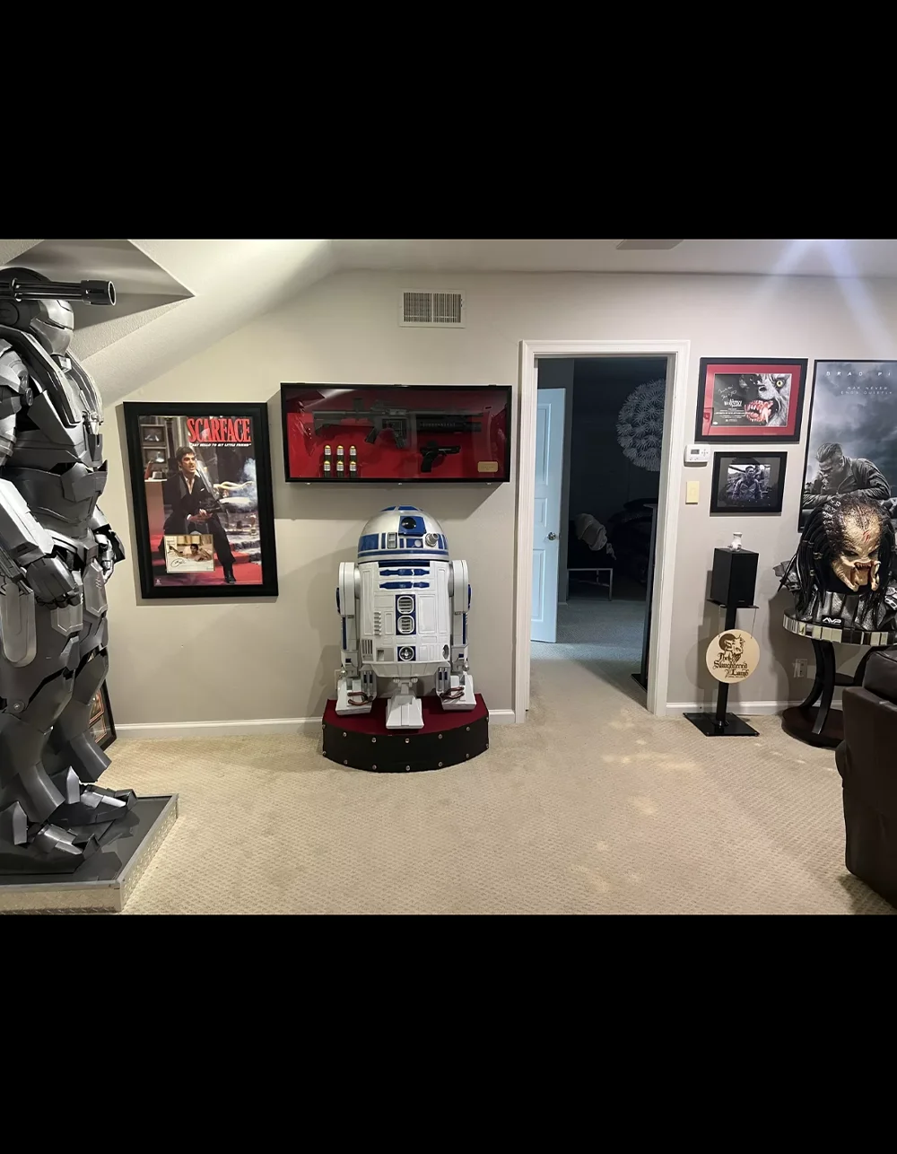 Life-size R2-D2 by Blight Studios at a collector’s home