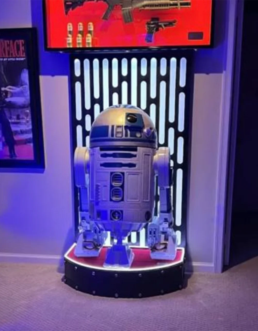 Life-size R2-D2 by Blight Studios at a collector’s home