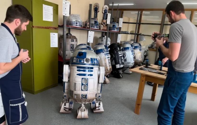 Blight Studios workshop – handcrafting a life-size R2-D2