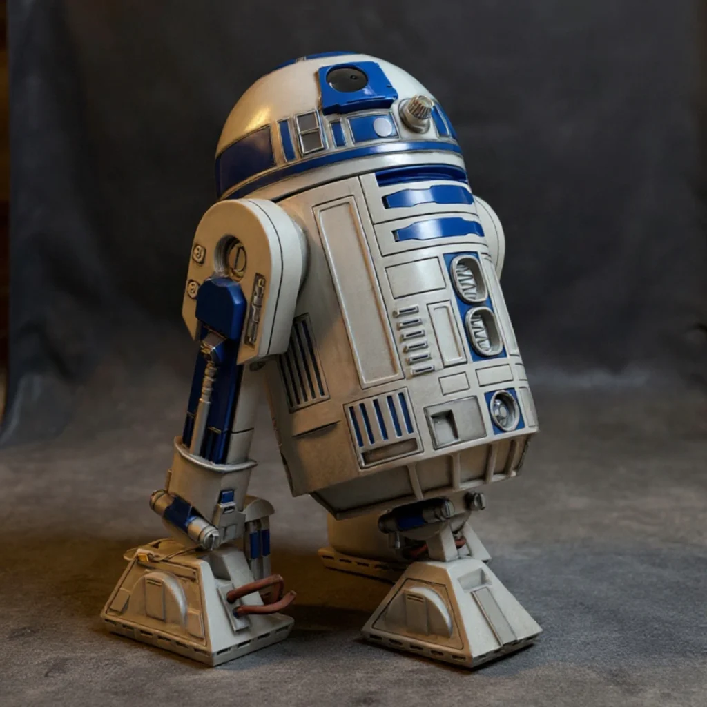Weathered finish life-size R2-D2 – Blight Studios